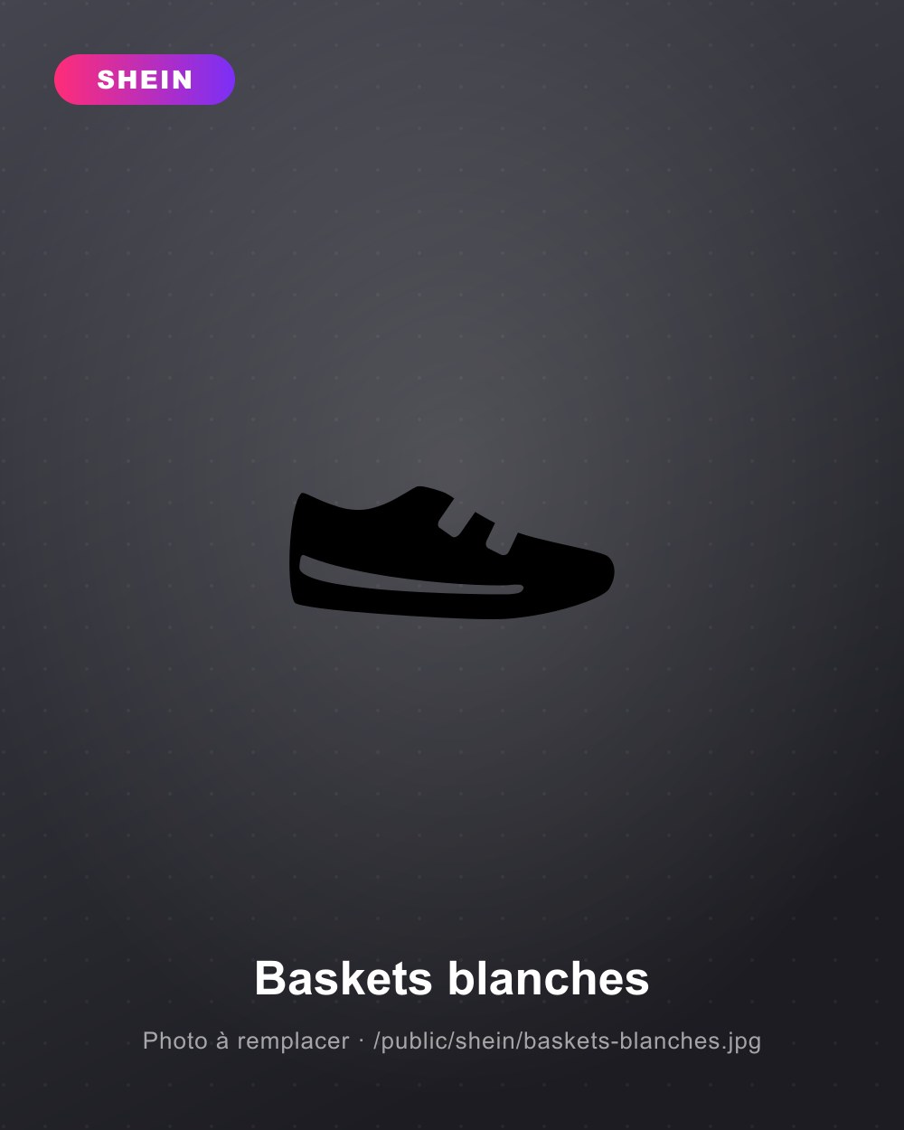 Baskets blanches minimalistes