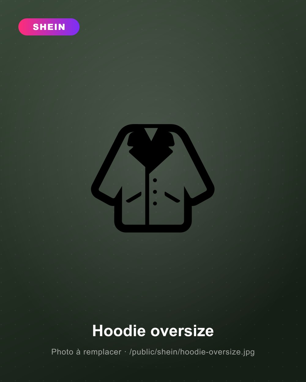 Hoodie oversize unisexe