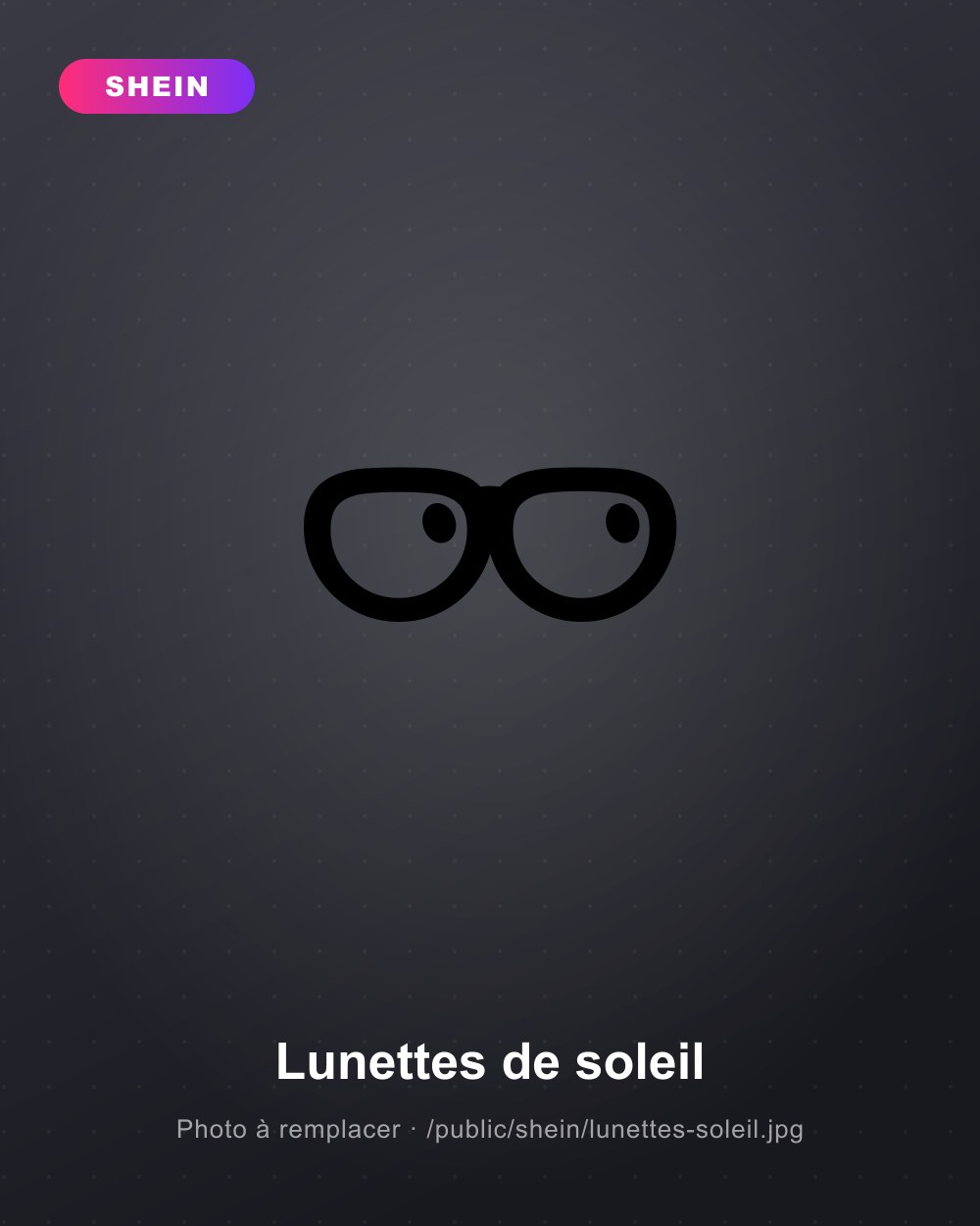 Lunettes de soleil tendance