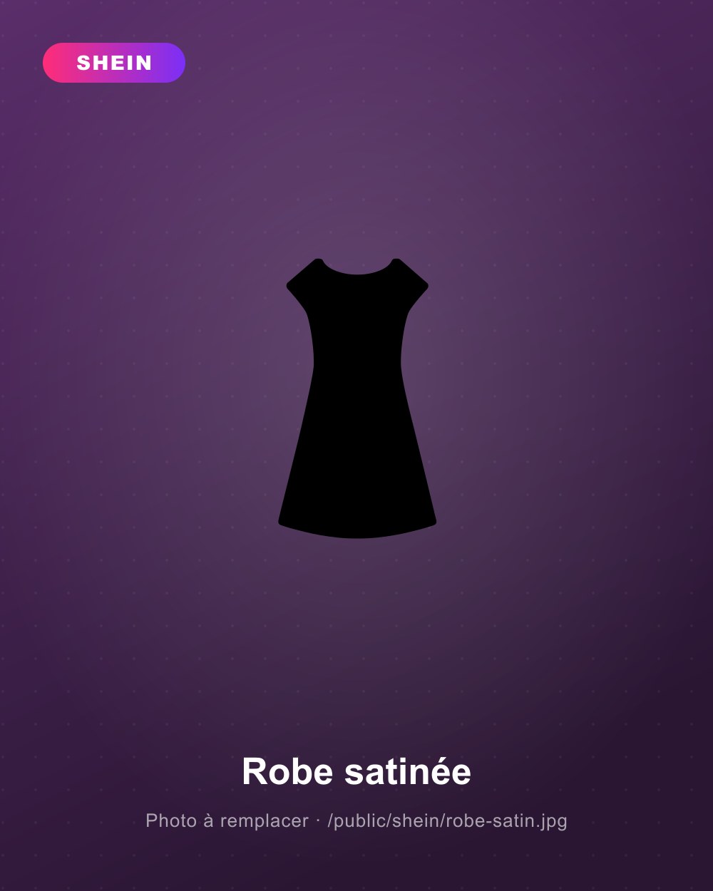Robe satinée à bretelles