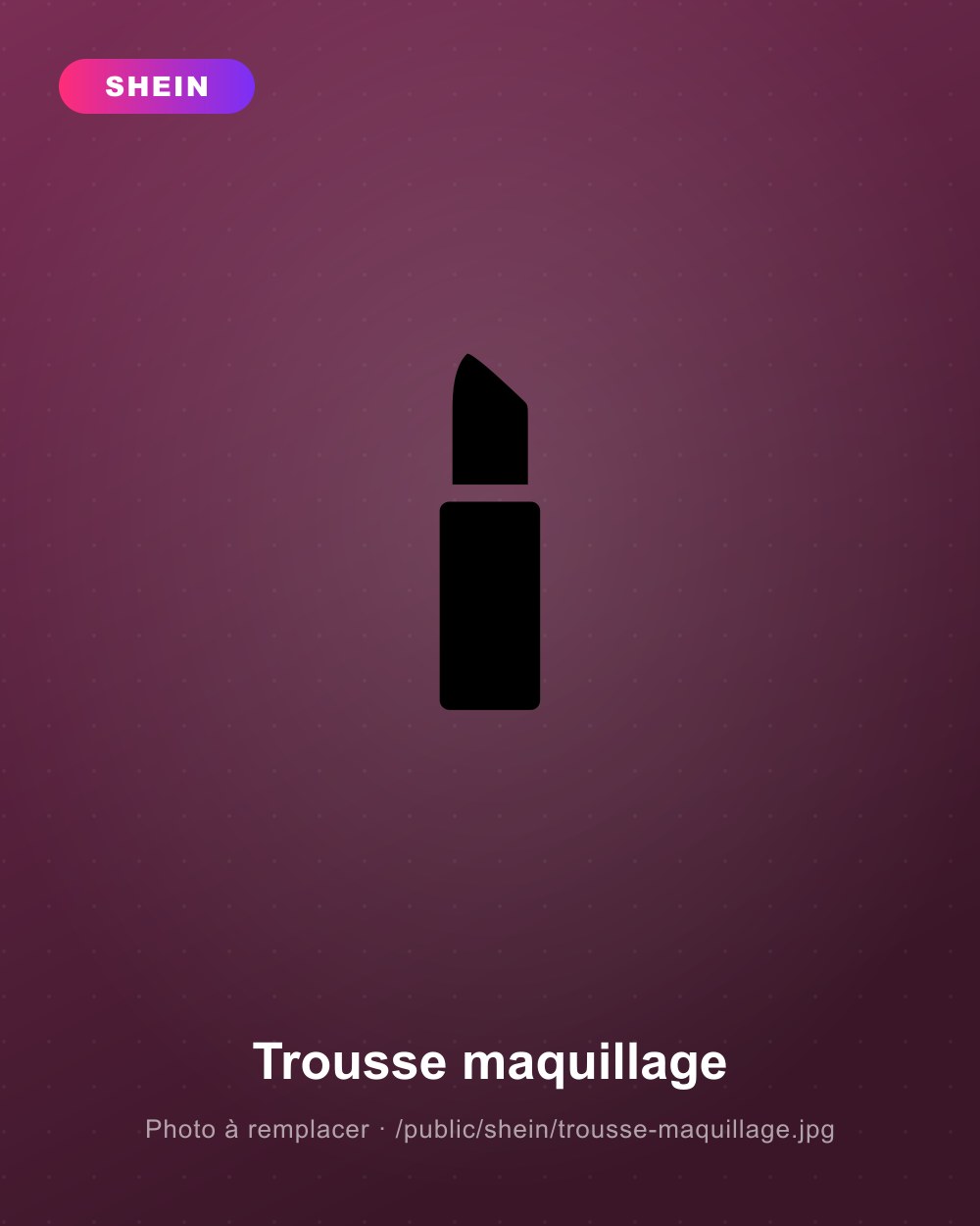 Trousse à maquillage + miroir
